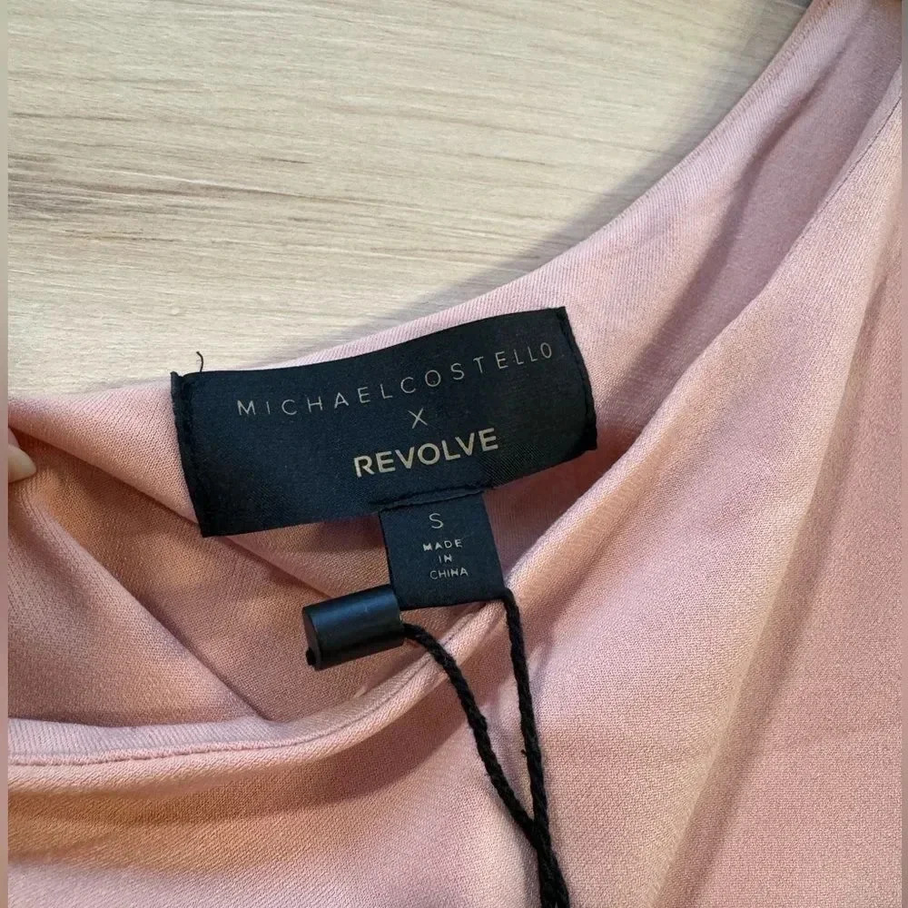 Michael Costello X Revolve Kimberly Mini Dress in Light Mauve - Picture 3 of 4